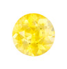 Round Yellow Sapphire Gem - 1.07 Carats - 5.9mm - Ring Stone