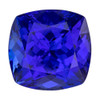 Cushion Tanzanite Gem - Top Color - 7.43 Carats - 11.4x11.1mm