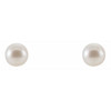 14 Karat White Cultured White Freshwater Pearl Earrings