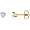 14 Karat Yellow Gold 0.50 Carat Natural Diamond Post Post Earrings