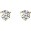 14 Karat Yellow Gold 0.50 Carat Natural Diamond Post Post Earrings