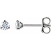 14 Karat White 0.20 Carat Lab Diamond Stud Earrings