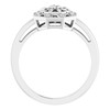 Sterling Silver .05 Carat Diamond Ring Size 7