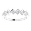 Genuine Diamond Ring in Platinum 1/8 Carat Diamond Stackable Ring