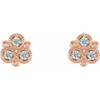 14 Karat Rose Gold 0.20 Carat Lab Grown Diamond Earrings