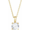 Genuine Sapphire Necklace in 14 Karat Yellow Gold Sapphire 16-18" Necklace 