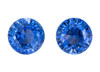 Matched Pair Gems - Blue Sapphire - Round Cut - 1.46 carats - 5mm