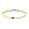 14K Yellow .03 CTW Diamond Stackable Ring