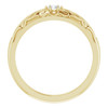 Yellow Gold Ring 14 Karat 0.10 Carat Natural Diamond Ring