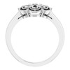 Sterling Silver .08 Carat Diamond Ring Size 8