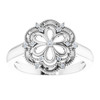 Sterling Silver .08 Carat Diamond Ring Size 8