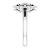 Sterling Silver .08 Carat Diamond Ring Size 8