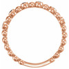 Genuine Sapphire Ring in 14 Karat Rose Gold Genuine Sapphire Stackable Ring