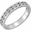 Genuine Diamond Ring in Sterling Silver 1/8 Carat Diamond Stackable Ring