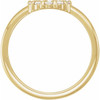 Yellow Gold Ring 14 Karat 0.20 Carat Natural Diamond Rose Cut Halo Style Ring