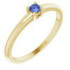 Yellow Gold Ring 14 Karat Natural Tanzanite Ring