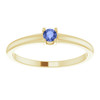 Yellow Gold Ring 14 Karat Natural Tanzanite Ring