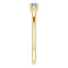 Yellow Gold Ring 14 Karat Natural Tanzanite Ring