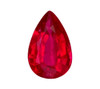 Ruby Pear Cut Ring Stone - 0.42 carats - 6 x 3.9mm