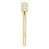 14 Karat Yellow Gold 0.33 Carat Diamond Ring..