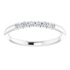 14 Karat White Gold 0.12 Carat Diamond Stackable Ring.