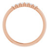 Shop 14 Karat Rose Gold 0.12 Carat Diamond Stackable Ring.