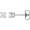 14 Karat White Gold 0.50 Carat Diamond Earrings...