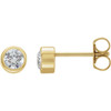 14 Karat Yellow Gold 0.50 Carat Diamond Earrings...