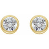 14 Karat Yellow Gold 0.50 Carat Diamond Earrings...