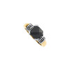 Black Black Onyx Ring in Onyx Granulated Design Ring