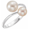 14 Karat White Gold Freshwater Pearl Ring...