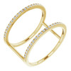 14 Karat Yellow Gold 0.20 Carat Diamond Ring..