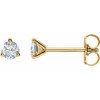 Stud Lab Diamond Earrings in 14 Karat Yellow Gold 0.50 Carat