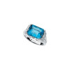 Genuine Topaz Ring in 14 Karat White Gold Swiss Genuine Topaz Ring