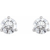 14 Karat White Gold 0.75 Carat Lab Made Diamond Earrings