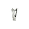 Black Spinel Ring in Sterling Silver Black Spinel and 0.25 Carat Diamond Ring