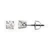 14 Karat White Gold 0.50 Carat Lab Made Diamond Stud Earrings