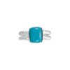 Sterling Silver Chinese Turquoise Ring Size 8