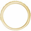 Genuine Sapphire Ring in 14 Karat Yellow Gold Genuine Sapphire Stackable Ring  .