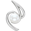 Shop 14 Karat White Gold Freshwater Pearl Pendant.