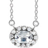 14 Karat White Gold White Diamond Necklace 1/3 Carat, 18 Inch - $1,524