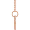 14 Karat Rose Gold Oval Starburst Necklace 11x9mm, 16 Inch - $930