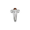 Yellow Citrine Ring in 14 Karat White Gold Citrine Maltese Cross Ring