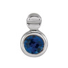 Sterling Silver Natural Blue Sapphire Pendant