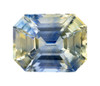 Bicolor Sapphire - Emerald Cut - Beautiful - 5.29 carats - 10.6 x 8.3mm