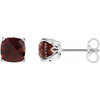 Sterling Silver Mozambique Garnet Earrings.