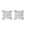Platinum 0.25 Carat Diamond Earrings.
