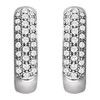 Buy 14 Karat White Gold 0.33 Carat Diamond Hoop Earrings.