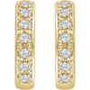 Shop 14 Karat Yellow Gold 0.33 Carat Diamond Earrings.