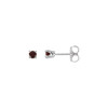 Stunning 14 Karat White Gold 3mm Round Friction Post Stud Earrings
